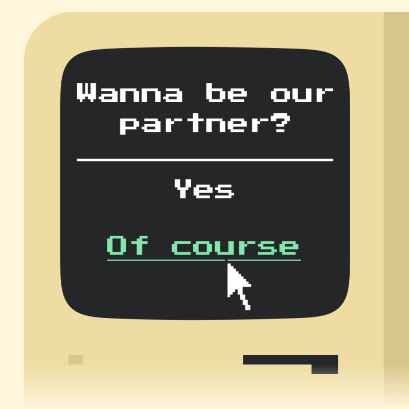Sign up and become our partner